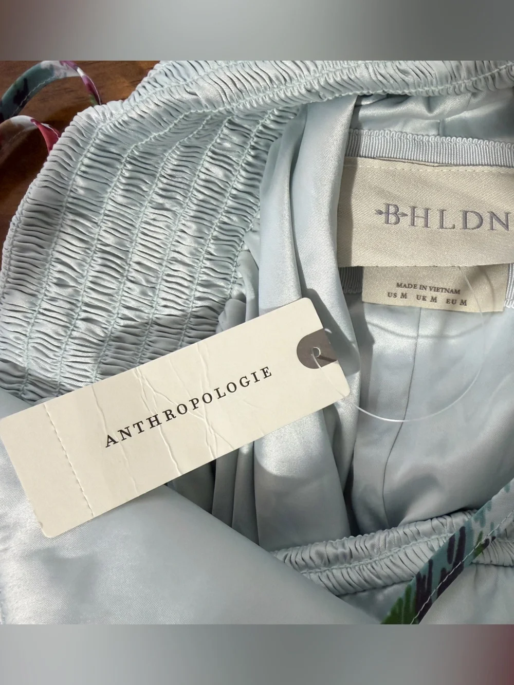 NWT ANTHROPOLOGIE BHLDN Sophia Apron-Top Jacquard Midi Dress Floral $248 MEDIUM